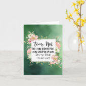 Isaiah 43:1 Angst nicht, weil ich deine Bibel erlö Karte (Gelbe Blume)