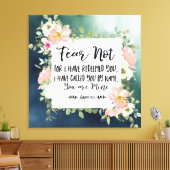 Isaiah 43:1 Angst nicht, weil ich deine Bibel erlö Leinwanddruck (Insitu (Wohnzimmer))