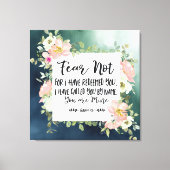 Isaiah 43:1 Angst nicht, weil ich deine Bibel erlö Leinwanddruck (Vorderseite)