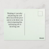 Isaiah 43:1 Angst nicht, weil ich deine Bibel erlö Postkarte (Rückseite)