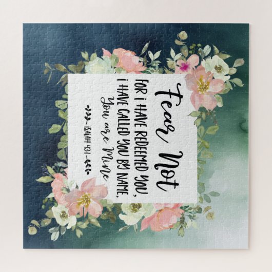 Isaiah 43:1 Angst nicht, weil ich deine Bibel erlö Puzzle (Horizontal)