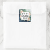 Isaiah 43:1 Angst nicht, weil ich deine Bibel erlö Quadratischer Aufkleber (Tasche)