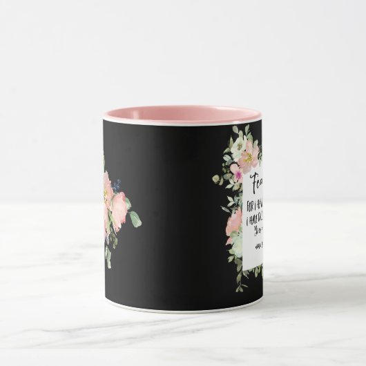 Isaiah 43:1 Angst nicht, weil ich deine Bibel erlö Tasse (Zentrum)