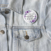 Isaiah 43:1 Fear not I have Redeemed you Floral Button (Beispiel)