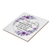 Isaiah 43:1 Fear not I have Redeemed you Floral Fliese (Seite)