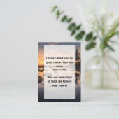 Isaiah 43:1 Ich habe dich mit deinem Namen angeruf Begleitkarte (Stehend Vorderseite)