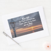 Isaiah 43:1 Ich habe dich mit dem Namen angerufen, Rechteckiger Aufkleber (Umschlag)