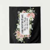 Isaiah 43:1 Ich habe dich mit dem Namen Bible Vers Wandteppich (Vorderseite)