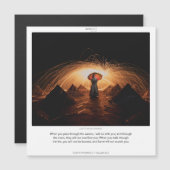 Isaiah 43:2 GOTTES VERSPRECHENDE SCRIPIX-Magnetkar Magneteinladung (Vorne/Hinten)