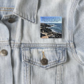 Isaiah 43:2 Ich werde mit dir Foto des Ozeans sein Button (Beispiel)