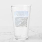 Isaiah 43:2 Ich werde mit dir Foto des Ozeans sein Glas (Rückseite)