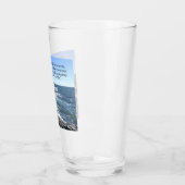 Isaiah 43:2 Ich werde mit dir Foto des Ozeans sein Glas (Links)