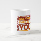 Isaiah 43:2 Jumbo-Tasse (Vorderseite)