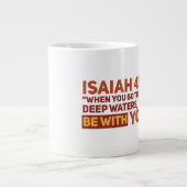 Isaiah 43:2 Jumbo-Tasse (Vorderseite)