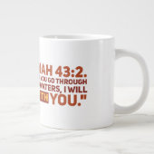 Isaiah 43:2 Jumbo-Tasse (Rechts)