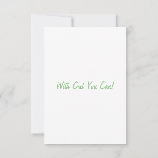 Isaiah 43:2 KJV Bible Scripture Flat Greeting Card Karte (Rückseite)