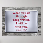 Isaiah 43:2 - Kunstdruck Poster (Vorne)