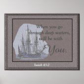 Isaiah 43:2 — Kunstdruck Poster (Vorne)