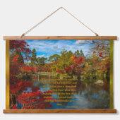 Isaiah 43:2 Wandtapestry aus Holz Wandteppich Mit Holzrahmen (Vorne)