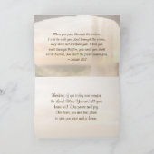 Isaiah 43:2 Wenn du durch das Wasser Bibel kommst Karte (Innenseite)