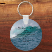 Isaiah 43:2 wenn du durch die Gewässer kommst Schlüsselanhänger (Vorderseite)