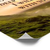 Isaiah 43:2 Wenn du durch die Tiefsee-Bibel gehst Poster (Ecke)