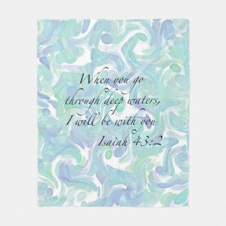 Isaiah 43:2 Wenn du gehst... Fleece Blanket