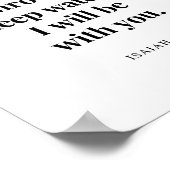 Isaiah 43:2 Wenn man durch tiefe Gewässer geht Poster (Ecke)