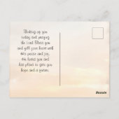 Isaiah 43:2 Wenn man durch tiefe Gewässer geht Postkarte (Rückseite)