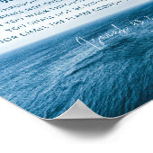 Isaiah 43:2 Wenn Sie durch das Wasser gehen Poster (Ecke)