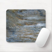 Isaiah 43:2 Wenn Sie durch Wasser gehen Mousepad (Mit Mouse)