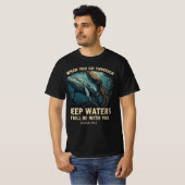 Isaiah 43:2 Whale Deep Waters Christian T-Shirt (Vorne ganz)