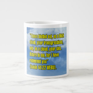 Isaiah 44:22 WEBU-Tasse Jumbo-Tasse