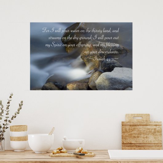 Isaiah 44:3 Poster (Küche)