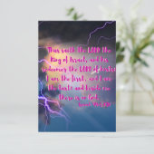 Isaiah 44:6 KJV Bible Verse Pic Flat Grußkarte Karte (Stehend Vorderseite)