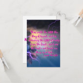 Isaiah 44:6 KJV Bible Verse Pic Flat Grußkarte Karte (Vorderseite/Rückseite Beispiel)