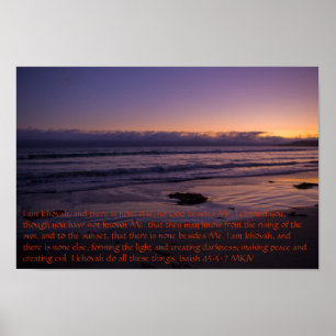 Isaiah 45:5-7 Poster