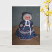 Isaiah 46:4, Grandma Doll Karte (Gelbe Blume)