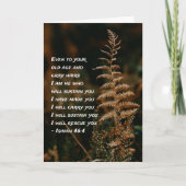 Isaiah 46:4 Ich bin Er, der dich erhalten wird Karte (Vorderseite)