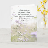 Isaiah 46:4 Ich werde euch Wildblumen erhalten Karte (Gelbe Blume)