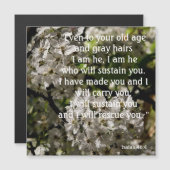 Isaiah 46:4 magnetkarte (Vorne/Hinten)