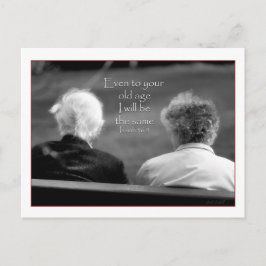 Isaiah 46:4 Selbst in deinem Alter bin ich das gle Postkarte