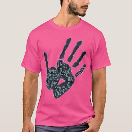 Isaiah 4916 - Handfläche T-Shirt (Vorderseite)