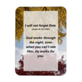 Isaiah 49:15 Ich werde dich nicht vergessen Magnet (Vertikal)