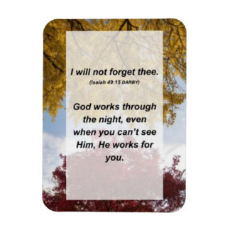 Isaiah 49:15 Ich werde dich nicht vergessen Magnet