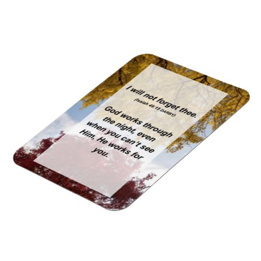 Isaiah 49:15 Ich werde dich nicht vergessen Magnet (Linke Seite)