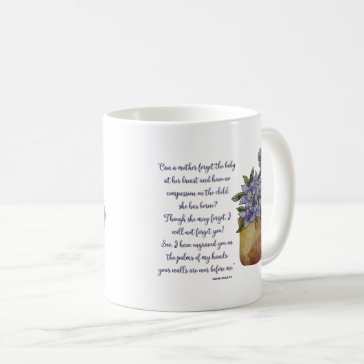 Isaiah 49 Bible Verse Scripture Kaffeetasse (VorderseiteRechts)