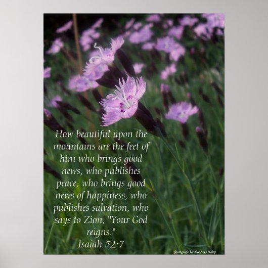 Isaiah 52:7 poster (Vorne)