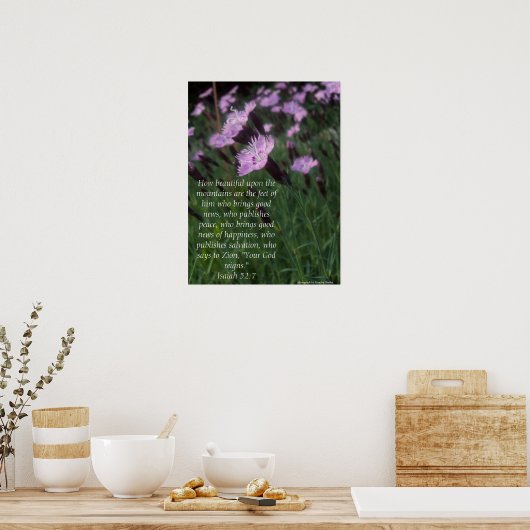Isaiah 52:7 poster (Küche)
