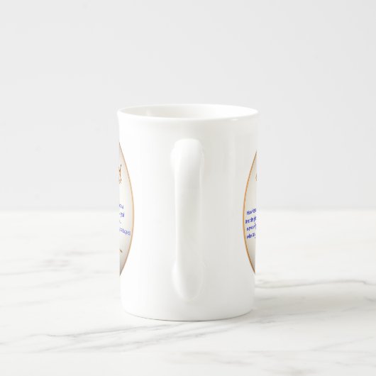 Isaiah 52:7 - Wie schön auf den Bergen Porzellantasse (Rückseite)